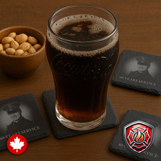 Slate Coasters - Fire Service