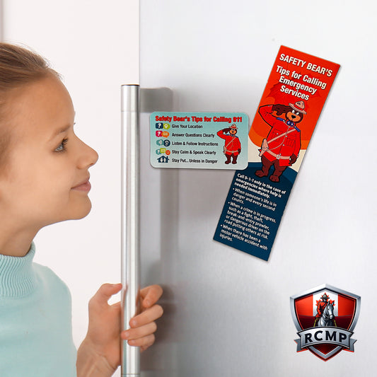 Magnets - RCMP Safety Bear (911)