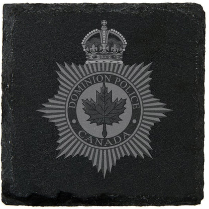 Police Crest Slate Coasters