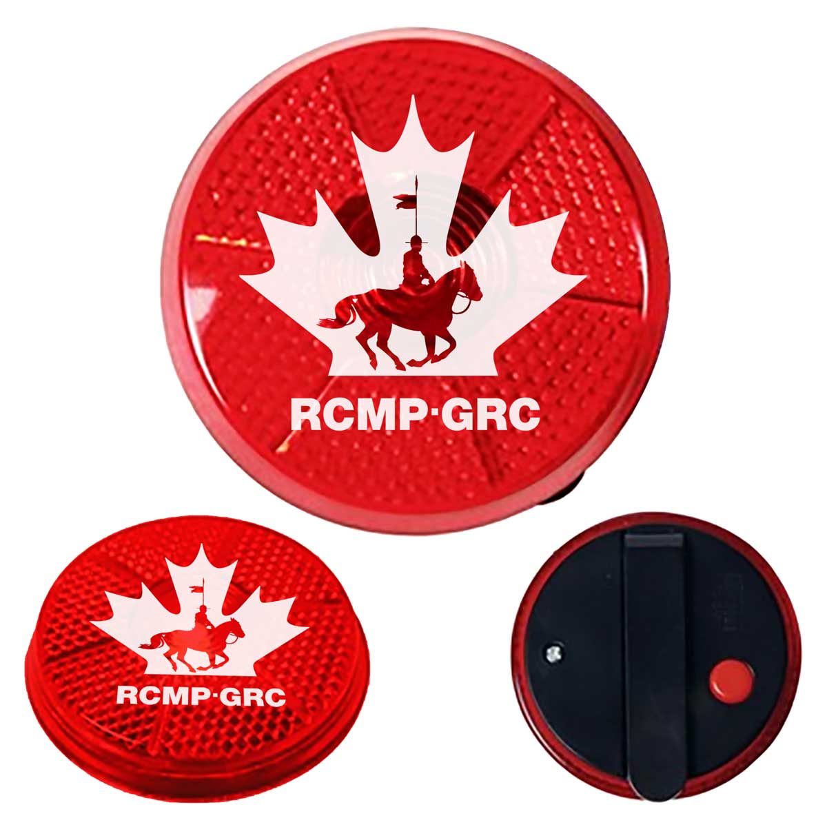 Buttons - RCMP Flashing Clip-On