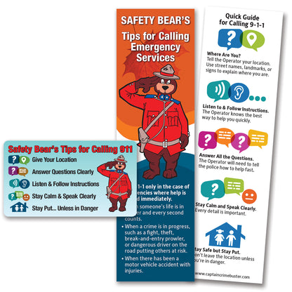 Magnets - RCMP Safety Bear (911)