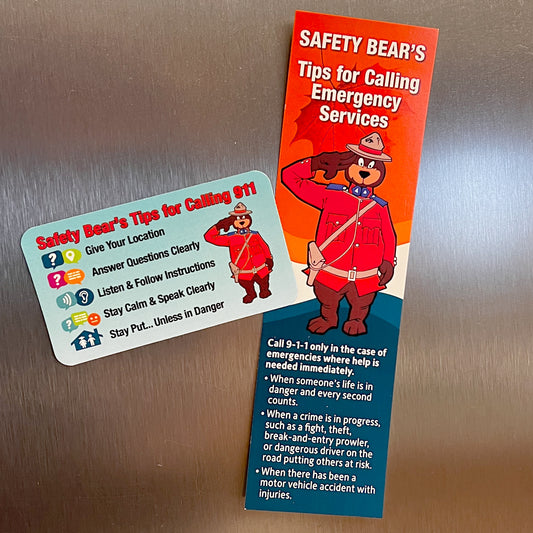 Magnets - RCMP Safety Bear (911)
